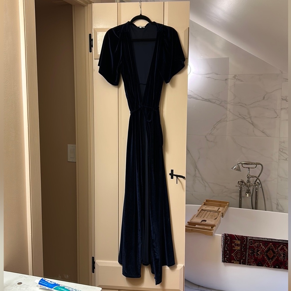 Baltic Born velvet wrap dress